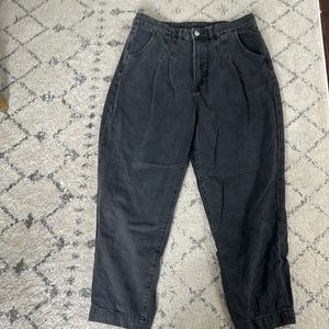 Solid black mom jeans